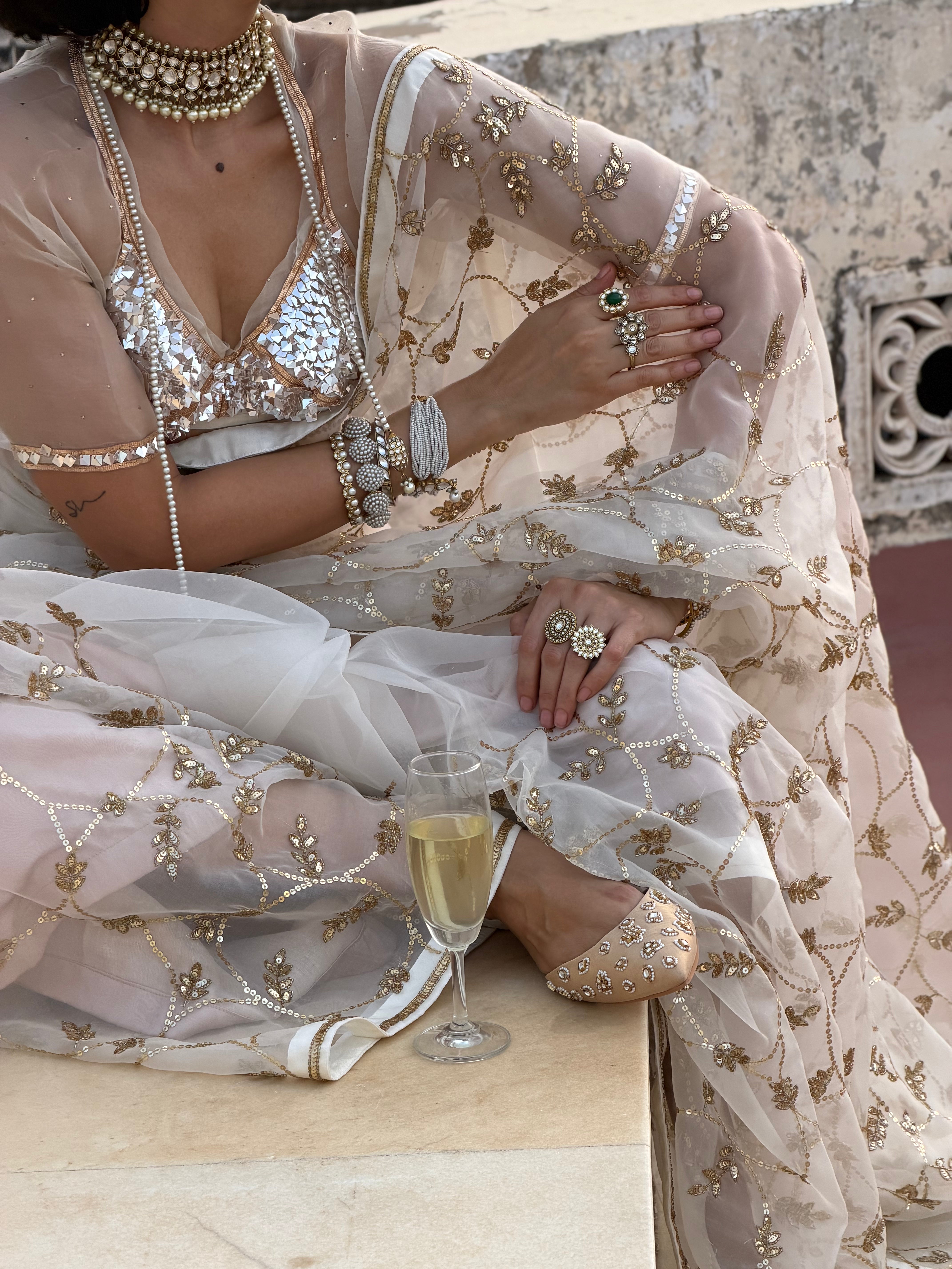 Circle Jaal Saree