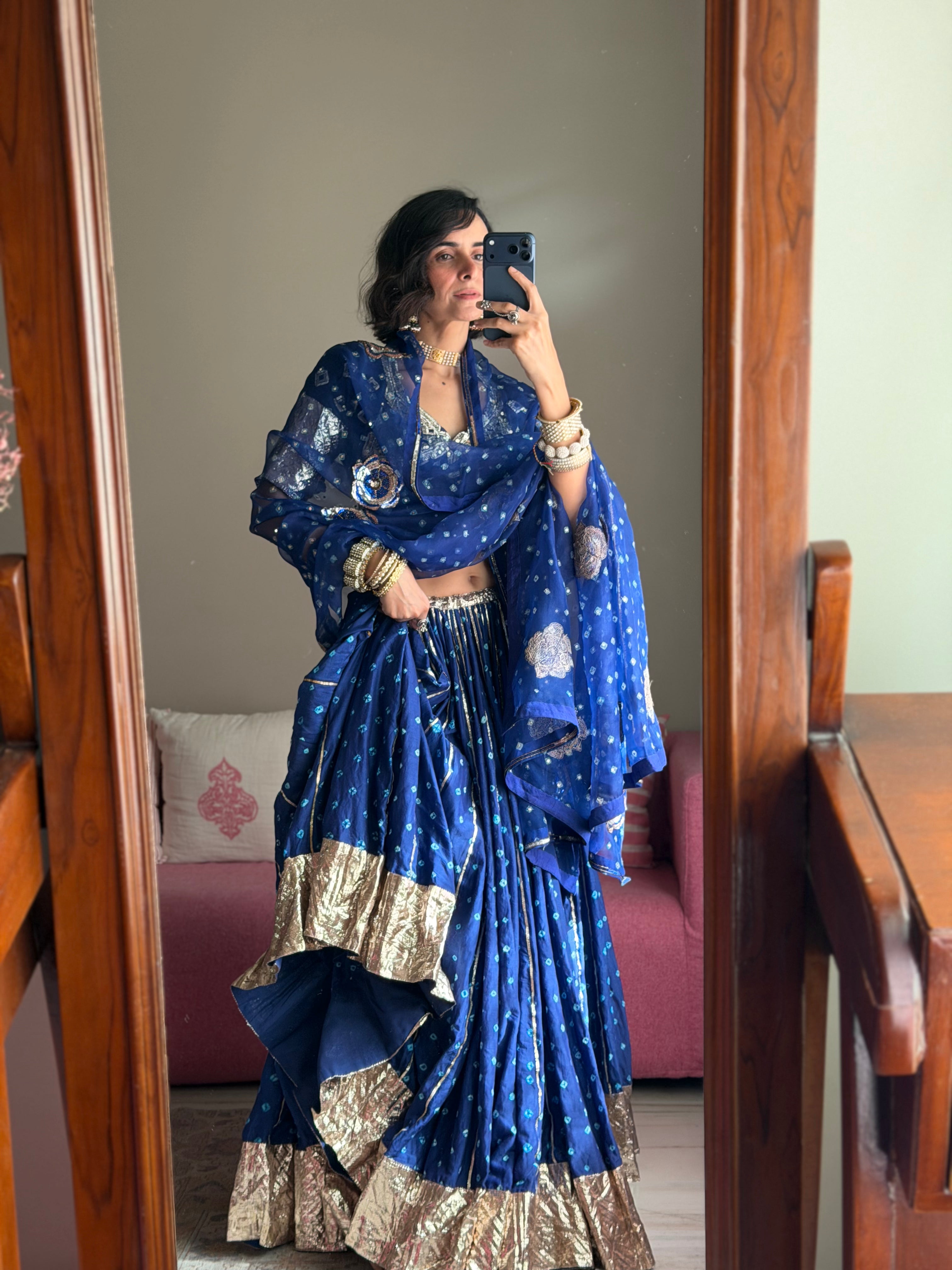 Bandhej 80 Kali Ghaghra