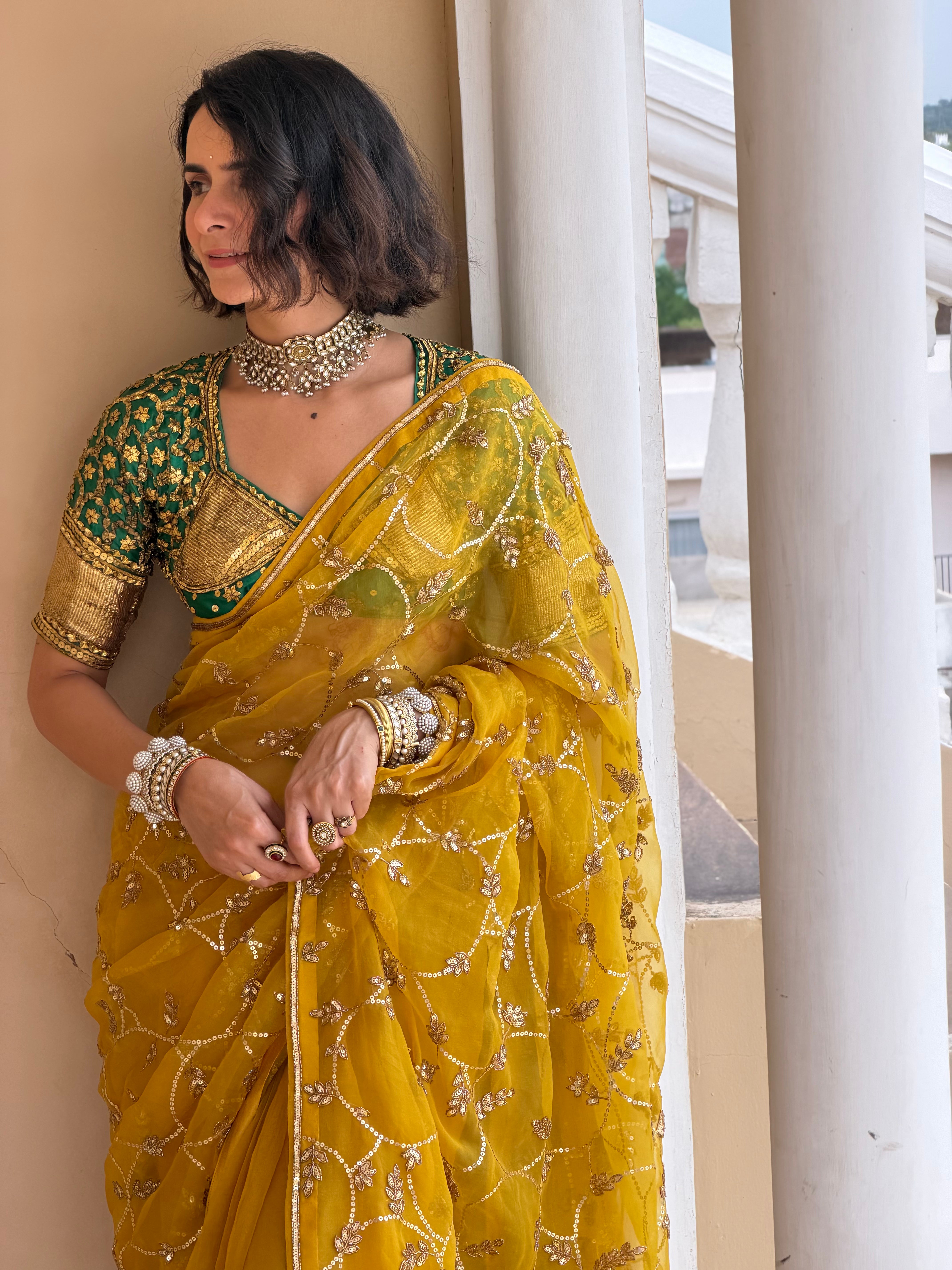 Circle Jaal Saree