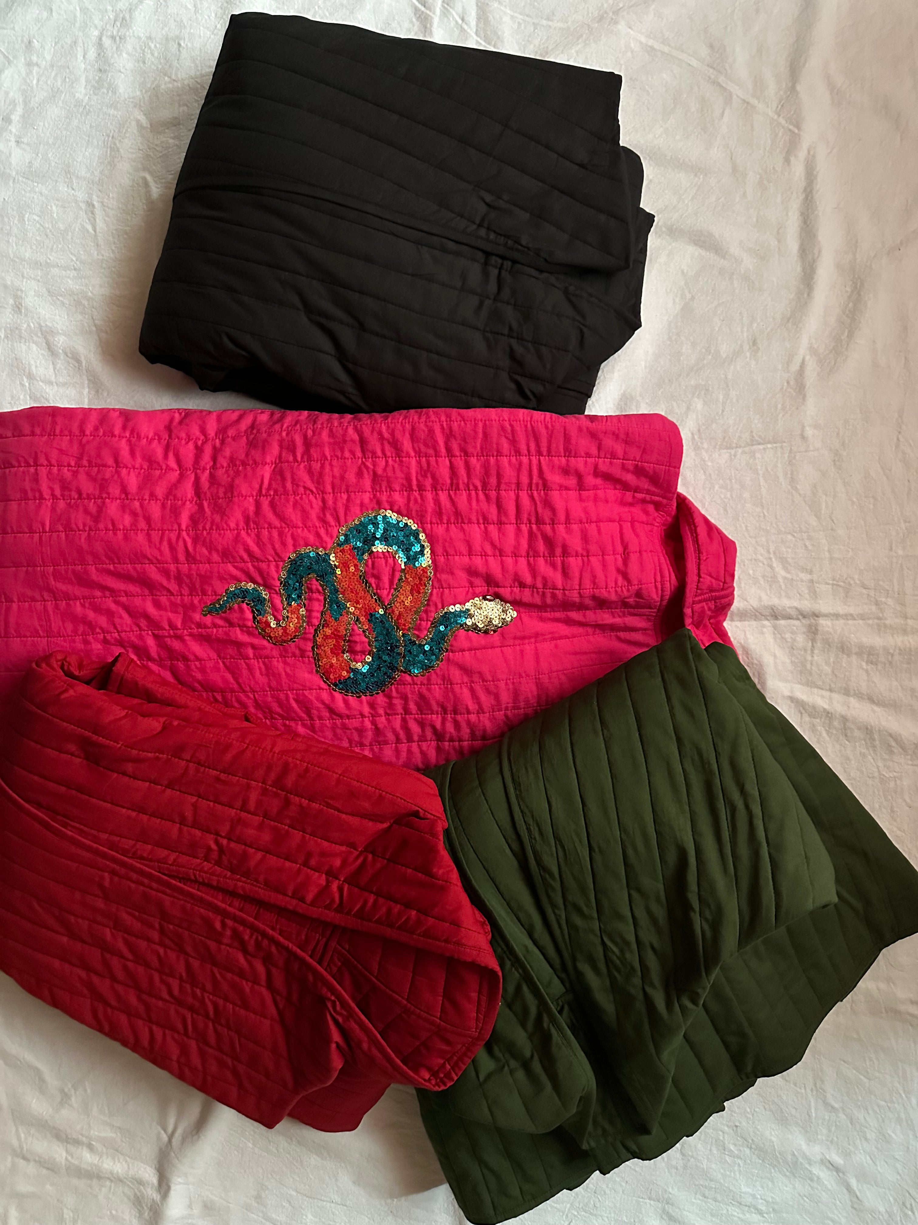 Serpent over-sized quilted jacket