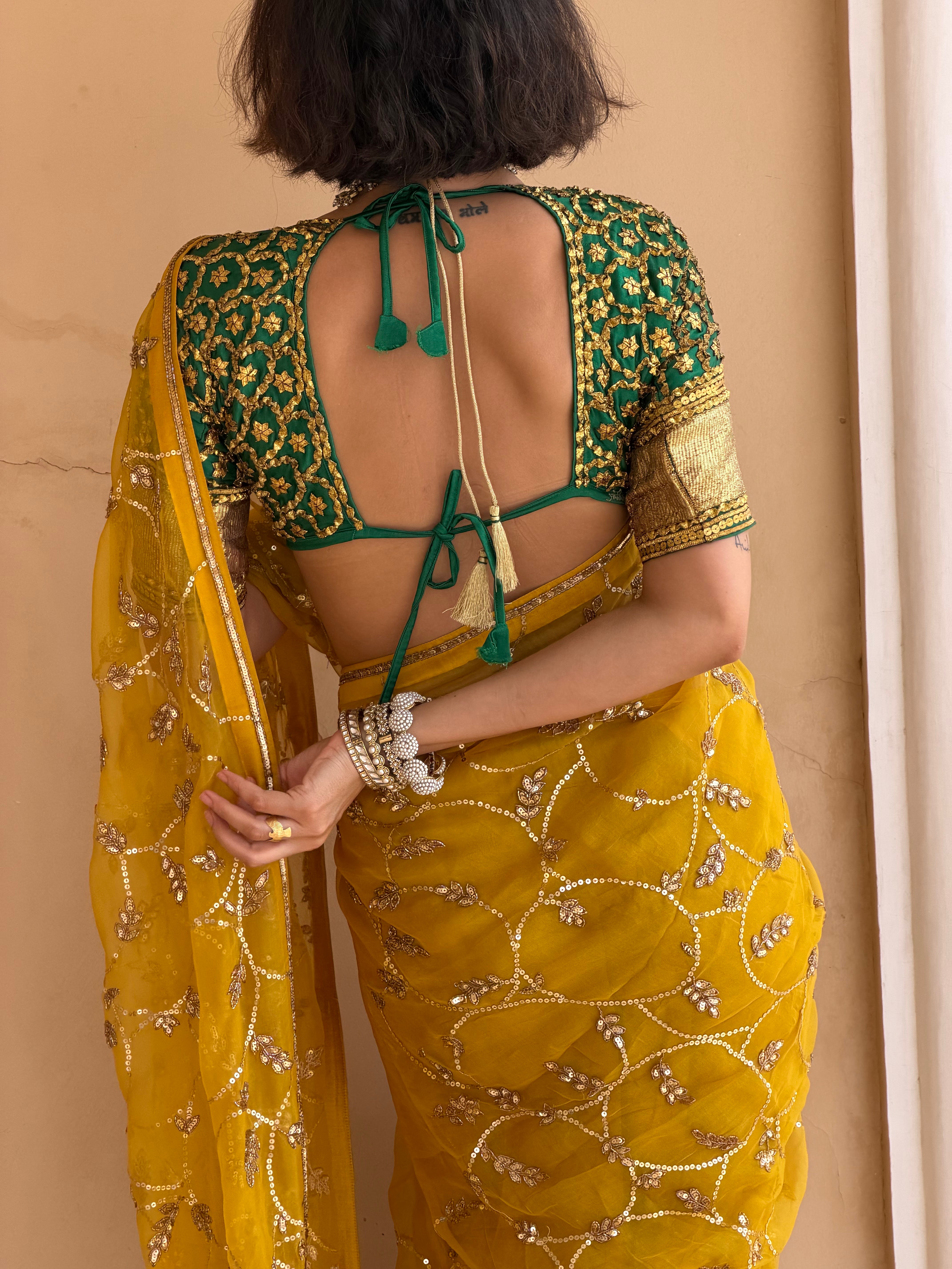 Circle Jaal Saree
