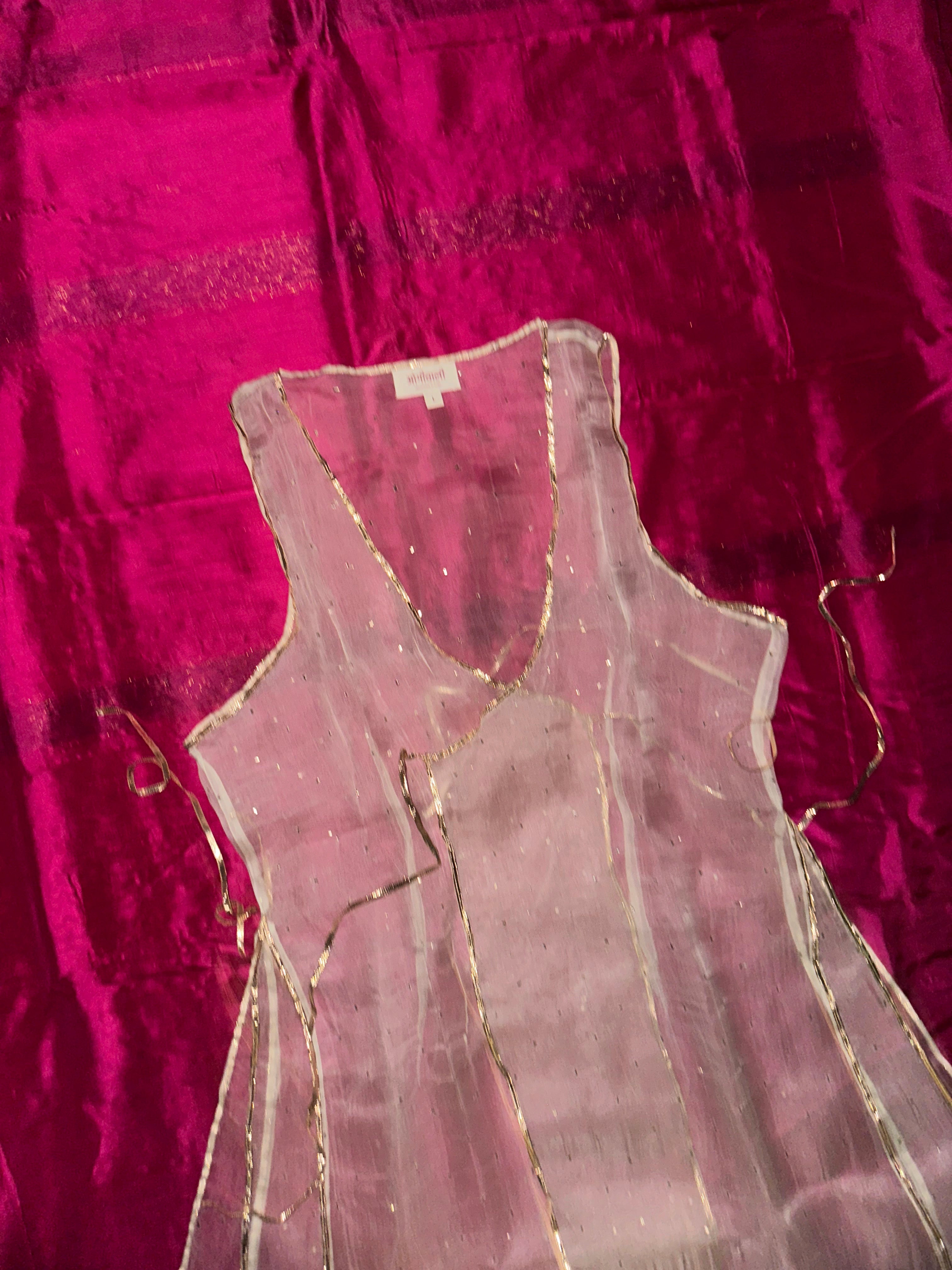 Organza Angrakha Jacket