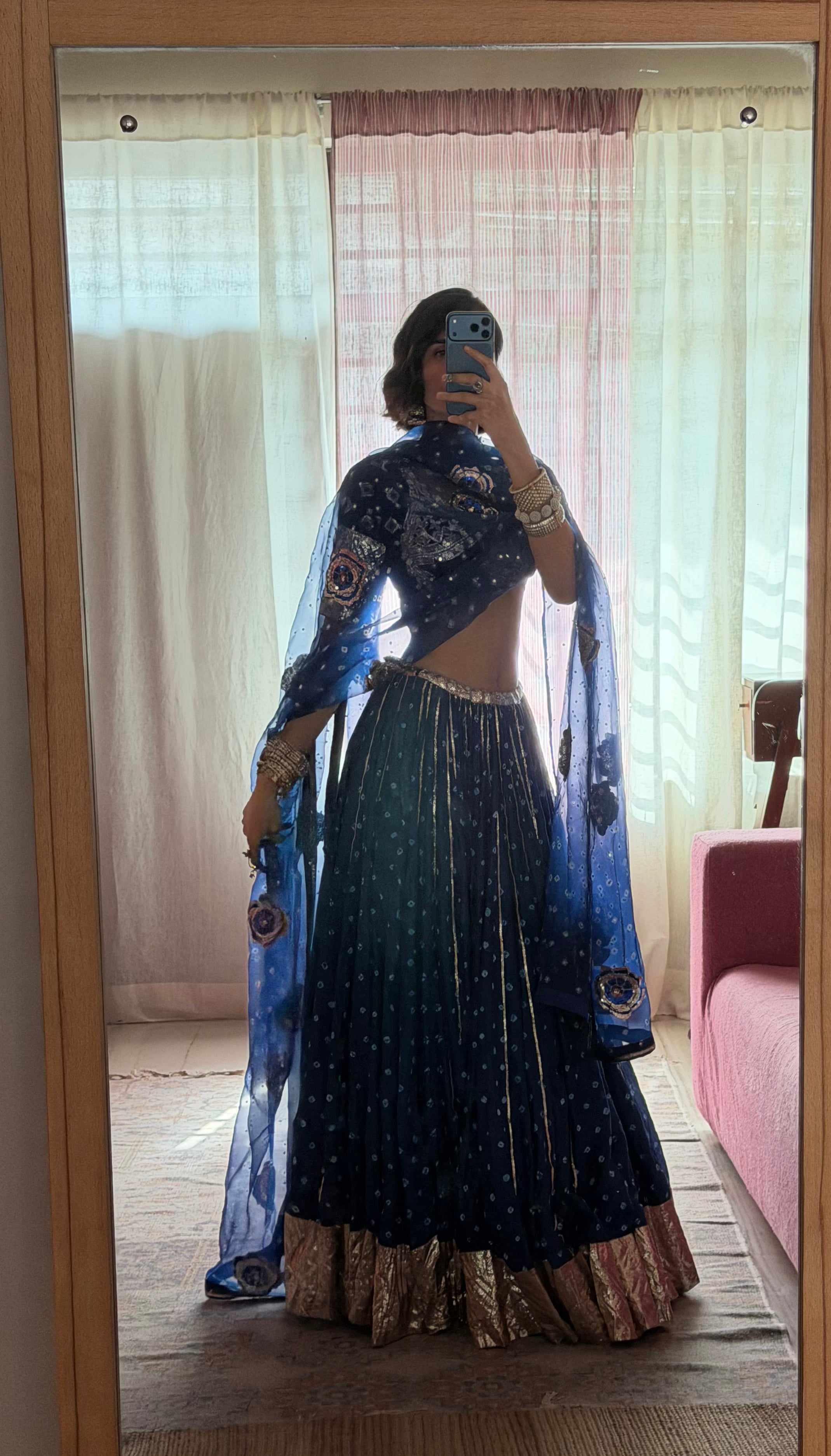 Bandhej 80 Kali Ghaghra