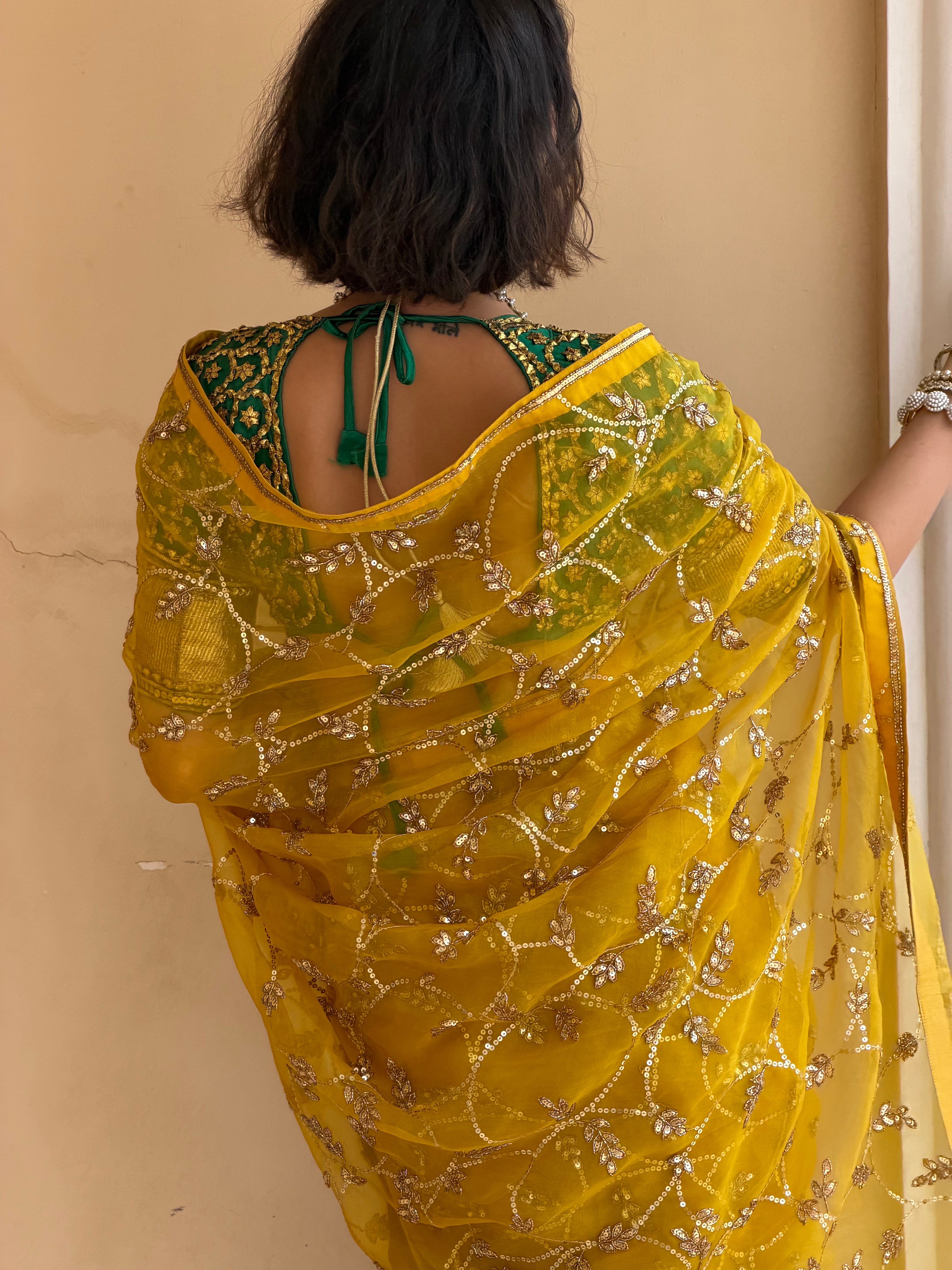 Circle Jaal Saree