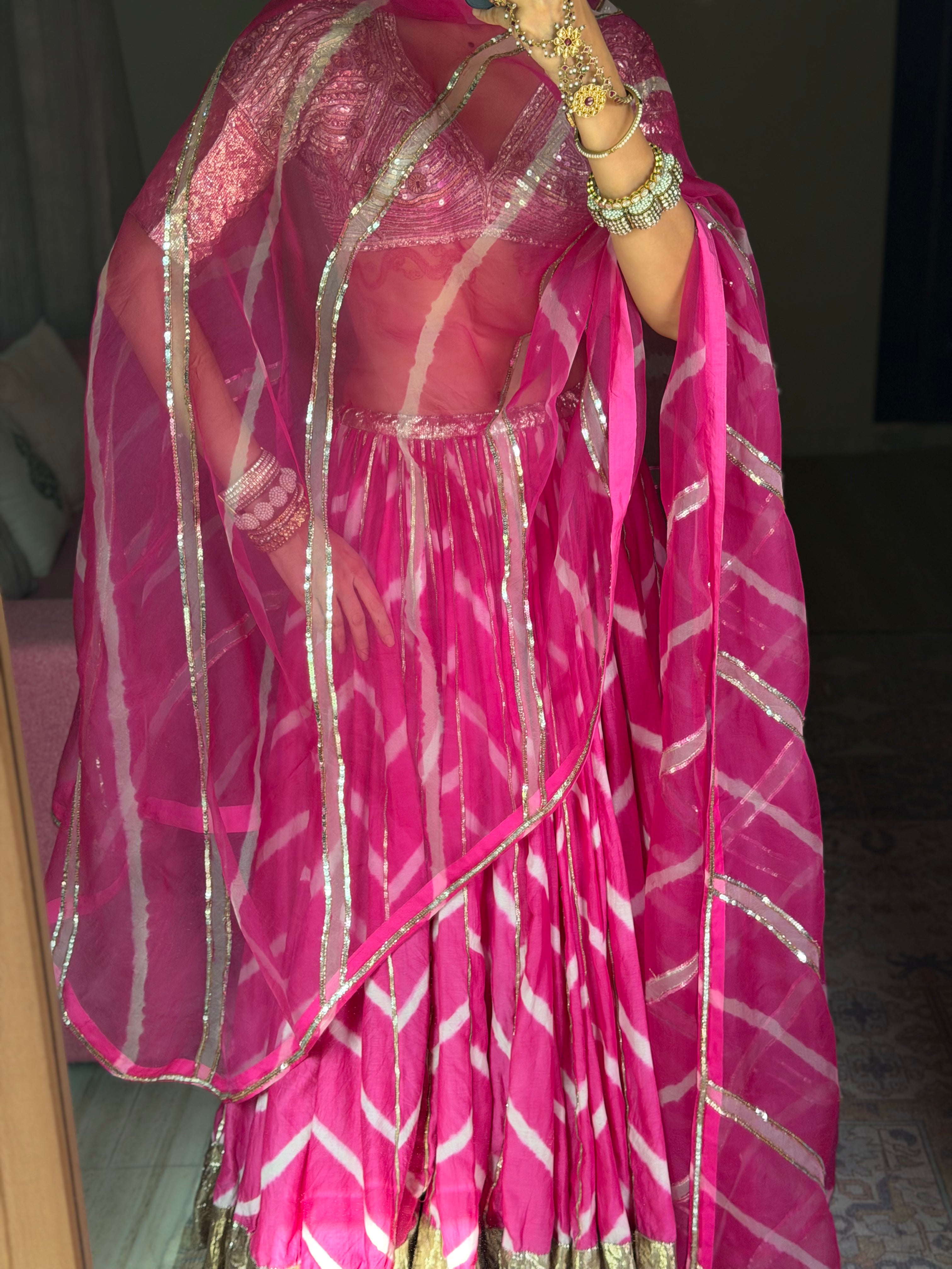 Leheriya Organza Odhni