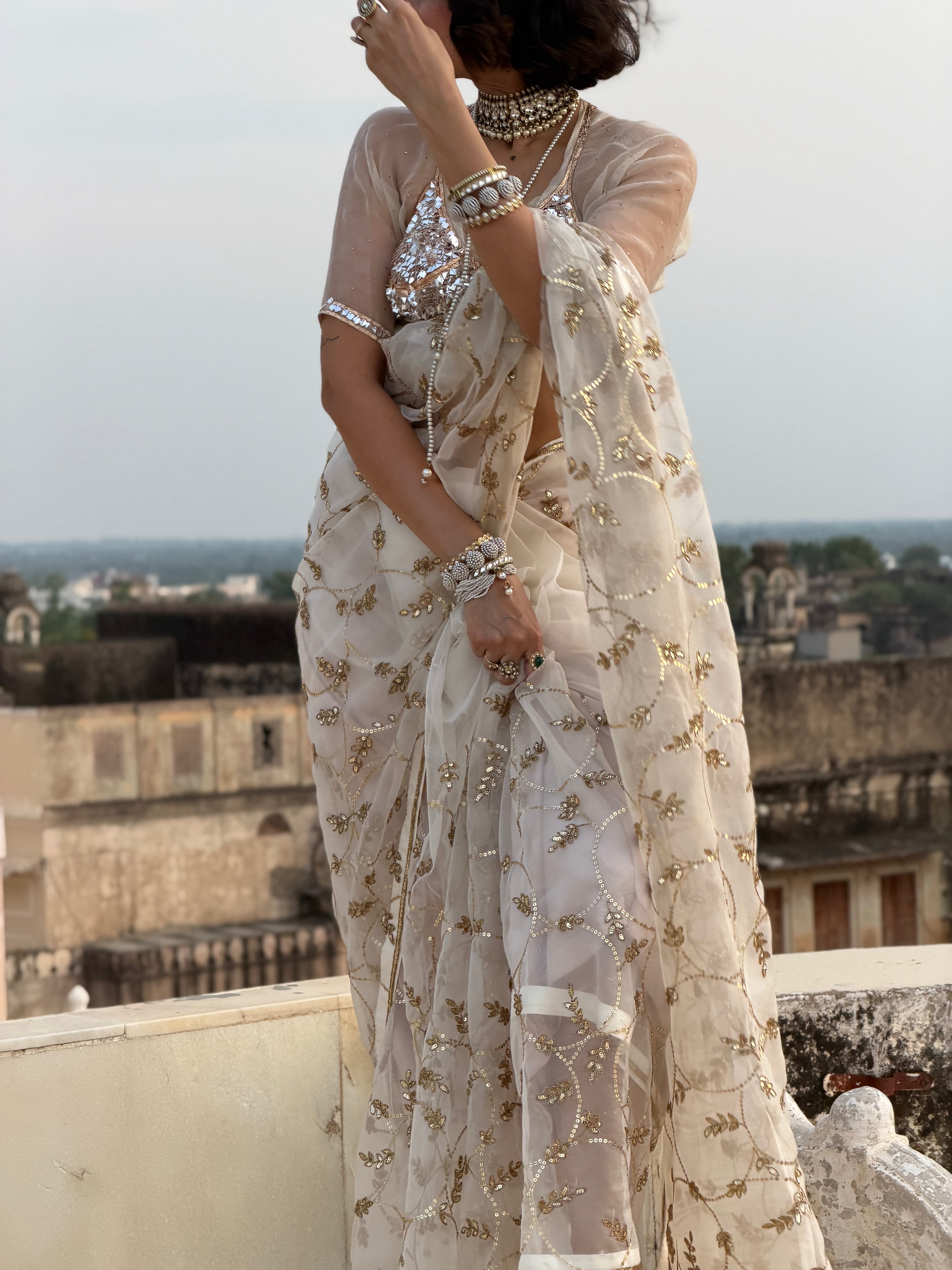 Circle Jaal Saree