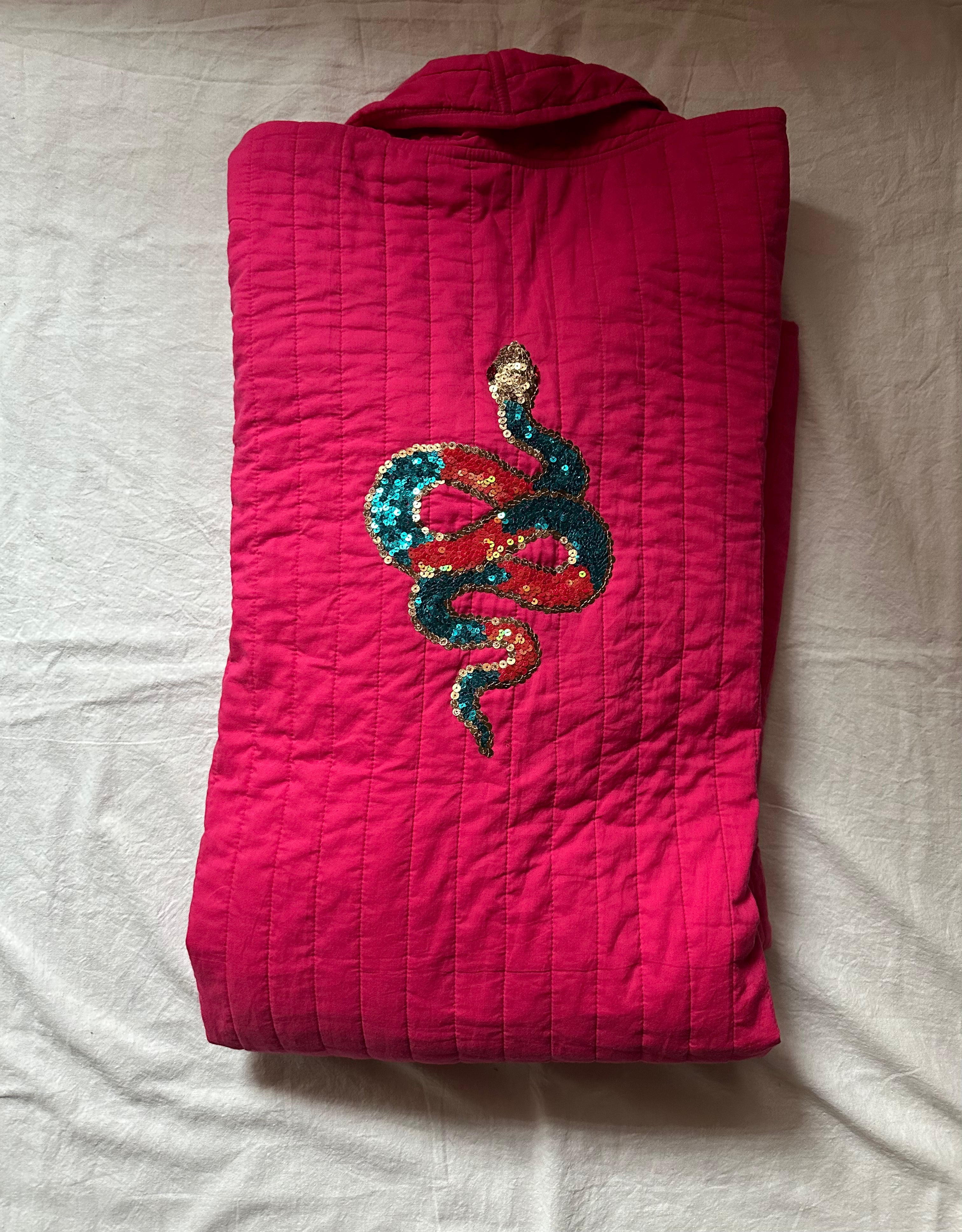 Serpent over-sized quilted jacket